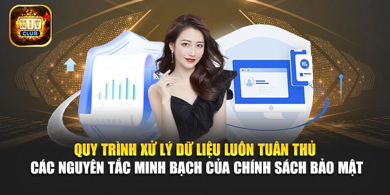Quy trình xử lý dữ liệu luôn tuân thủ các nguyên tắc minh bạch của chính sách bảo mật