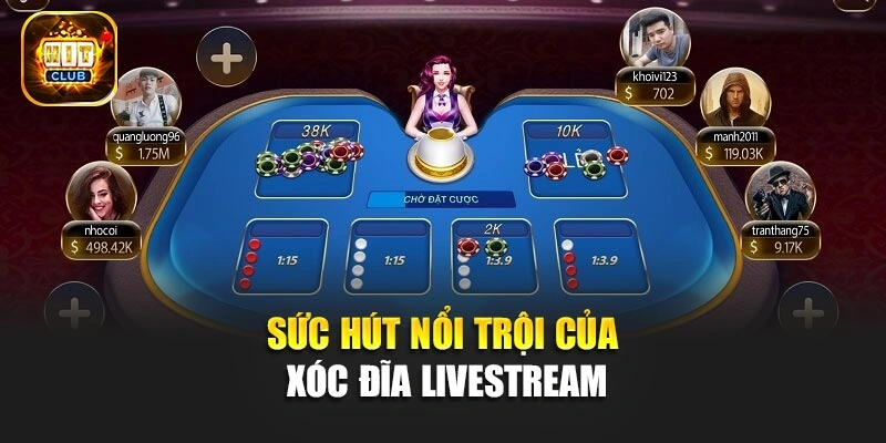 Sức hút nổi trội của Xóc Đĩa Livestream